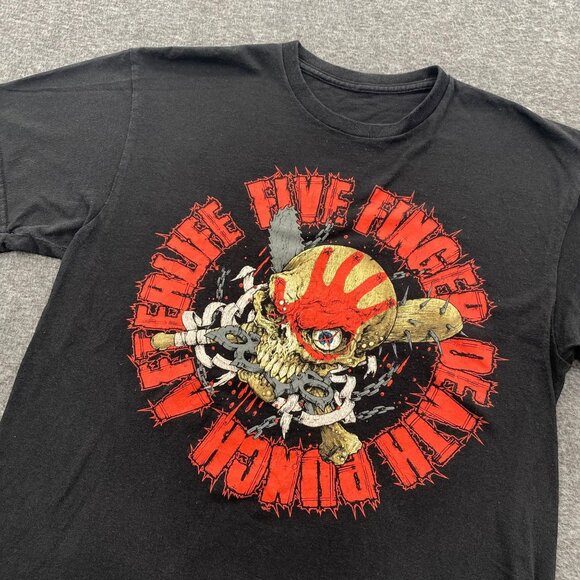 Five Finger Death Punch Afterlife Tour Shirt Band Rock Concert Mens Large Double - Picture 1 of 7